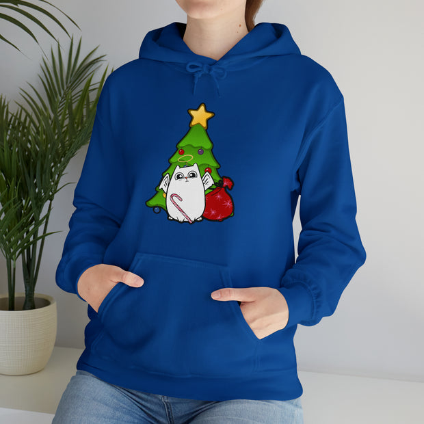 Christmas cat Unisex Heavy Blend™ Hooded Sweatshirt