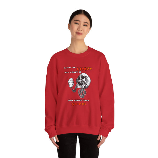 Crazy Skull Unisex Heavy Blend™ Crewneck Sweatshirt