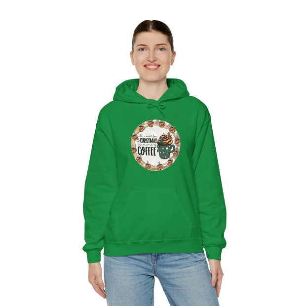 Christmas Coffee Unisex Heavy Blend™ Hooded Sweatshirt