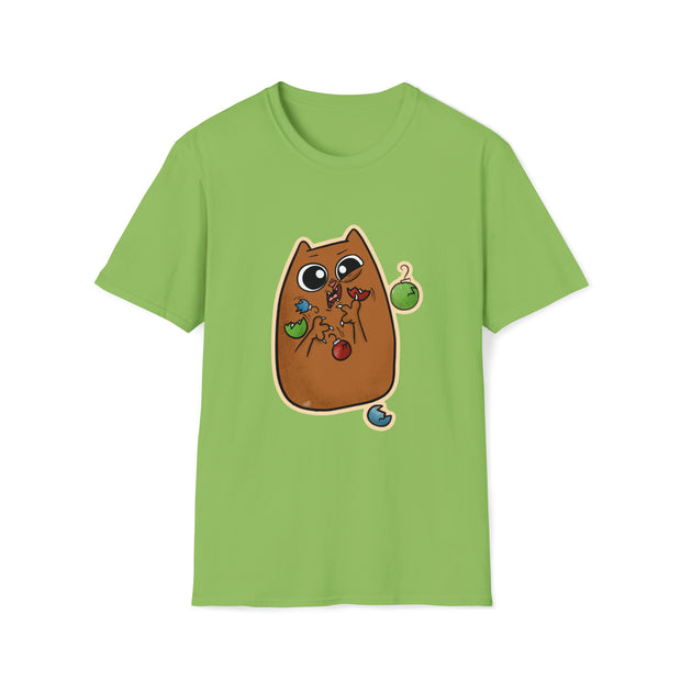 Christmas cat Unisex Softstyle T-Shirt