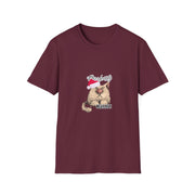 Christmas cat Unisex Softstyle T-Shirt