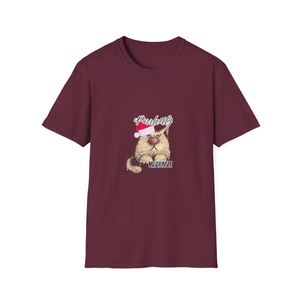 Christmas cat Unisex Softstyle T-Shirt