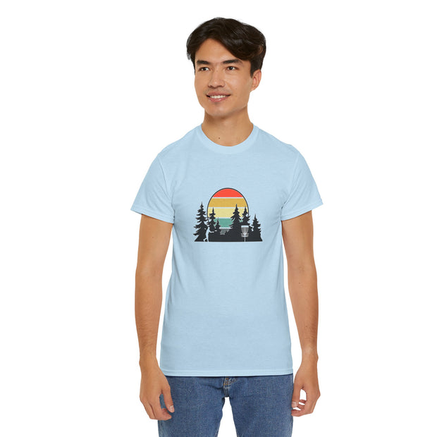 Retro Disc Golf Unisex Heavy Cotton Tee