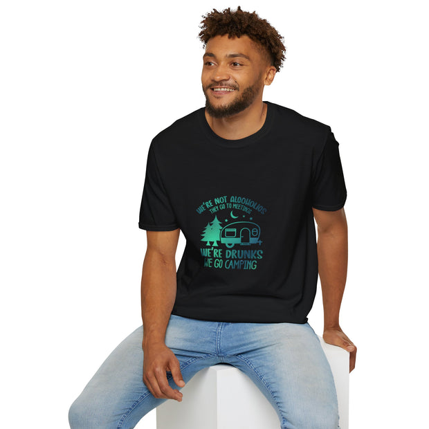 Camping Drunks Unisex Softstyle T-Shirt