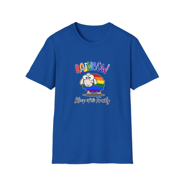 Rainbow Sheep Unisex Softstyle T-Shirt