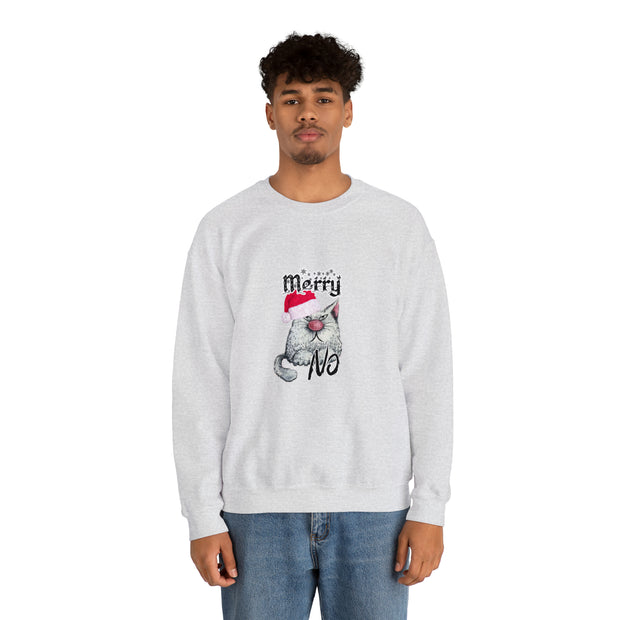 Christmas cat Unisex Heavy Blend™ Crewneck Sweatshirt