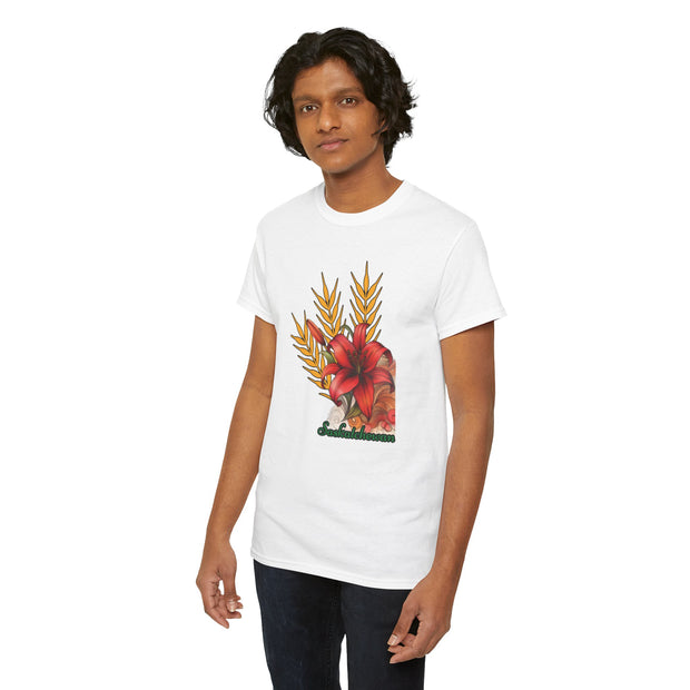 Saskatchewan Lily Unisex Heavy Cotton Tee