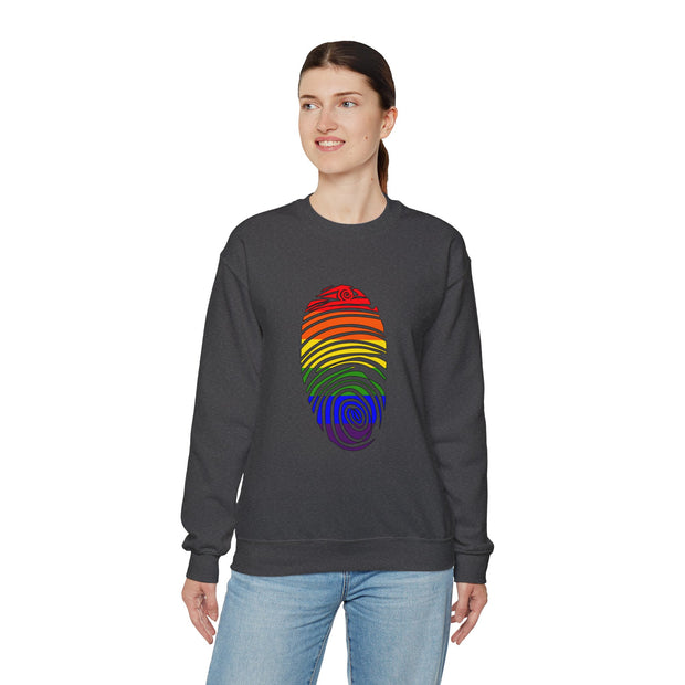 Pride Fingerprint Unisex Heavy Blend™ Crewneck Sweatshirt
