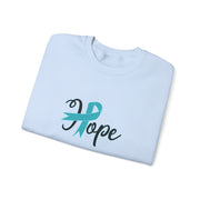 Ovarian Cancer Hope Unisex Heavy Blend™ Crewneck Sweatshirt