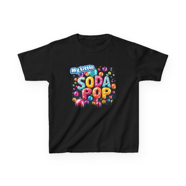 Kids Soda Pop Tee, Fun T-Shirt, Cute Apparel for Kids, Gift for Birthdays, Playdate Outfit, Colorful Kidswear
