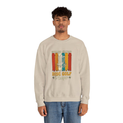World’s Okayest Disc Golf Player Unisex Heavy Blend™ Crewneck Sweatshirt