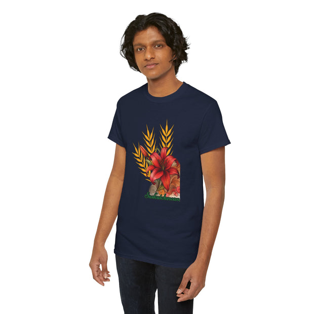 Saskatchewan Lily Unisex Heavy Cotton Tee