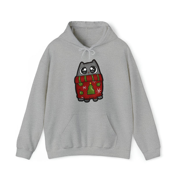 Christmas Cat Unisex Heavy Blend™ Hooded Sweatshirt