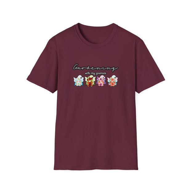 Gardening with my Gnomies Unisex Softstyle T-Shirt