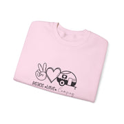 Peace Love Camping Unisex Heavy Blend™ Crewneck Sweatshirt