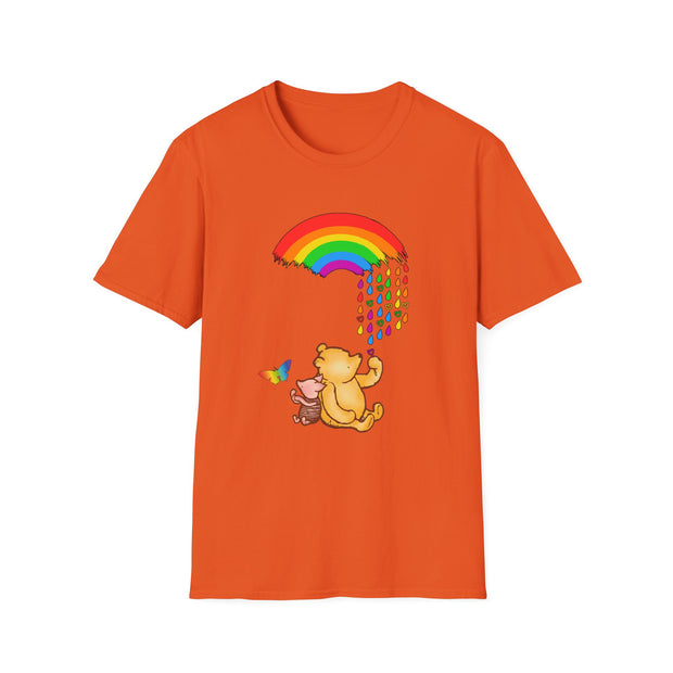 Winnie the Pooh Raining Pride Unisex Softstyle T-Shirt