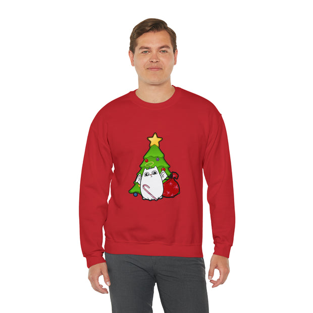 Christmas cat Unisex Heavy Blend™ Crewneck Sweatshirt