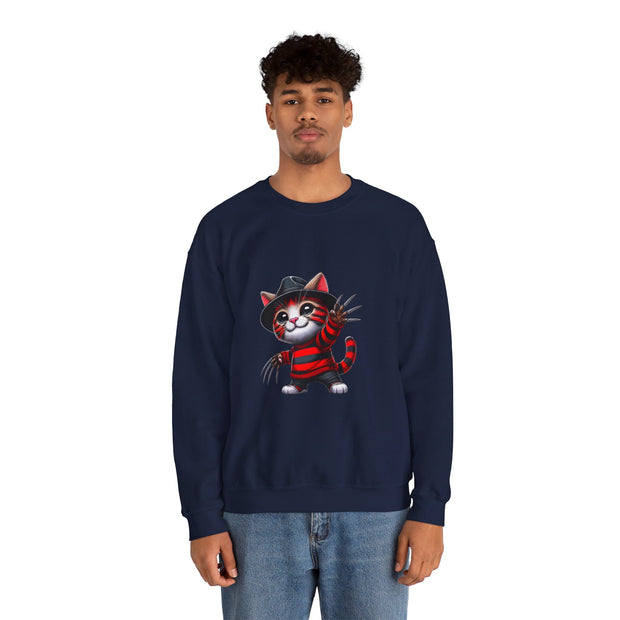 Horror Movie Cats Unisex Heavy Blend™ Crewneck Sweatshirt