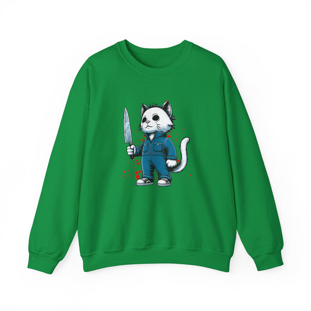 Horror Movie Cats Unisex Heavy Blend™ Crewneck Sweatshirt