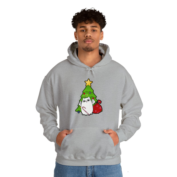 Christmas cat Unisex Heavy Blend™ Hooded Sweatshirt