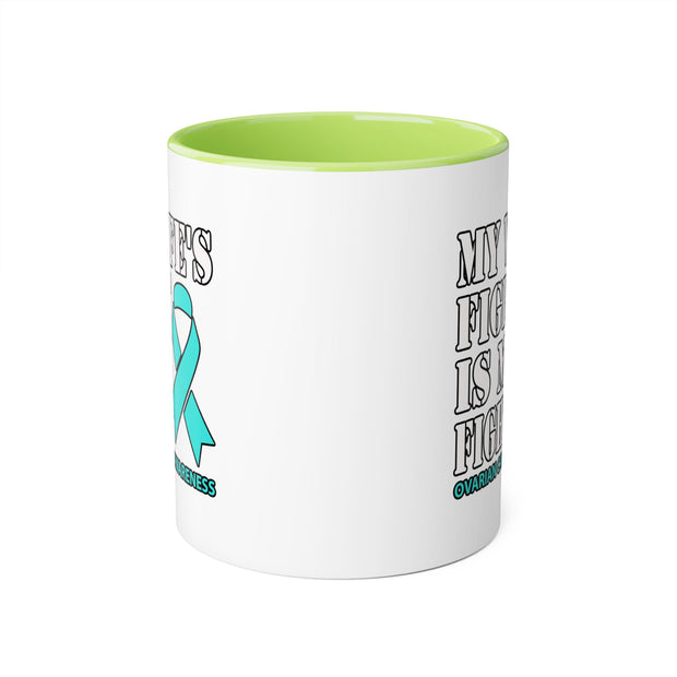 Ovarian Cancer Accent Mugs, 11oz