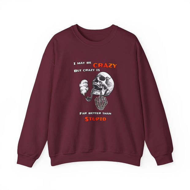 Crazy Skull Unisex Heavy Blend™ Crewneck Sweatshirt