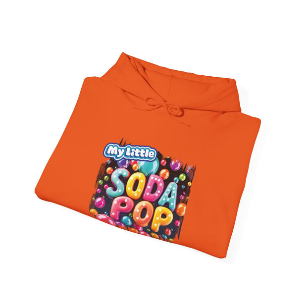 My Little Soda Pop Hooded Sweatshirt, Trendy Unisex Pullover, Fun Gift for Teens, Casual Wear, Comfortable Street Style