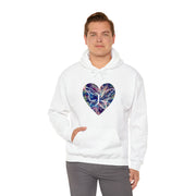 Heart Butterfly Unisex Heavy Blend™ Hooded Sweatshirt