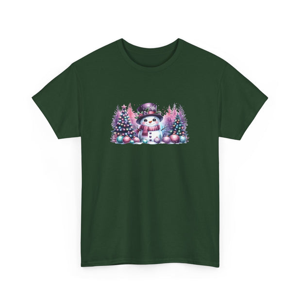 Pastel Snowman Unisex Heavy Cotton Tee
