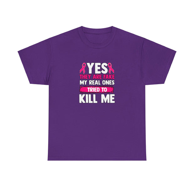 Breast Cancer Unisex Heavy Cotton Tee