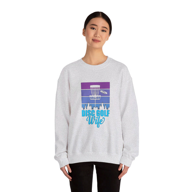 Disc Golf Wife Unisex Heavy Blend™ Crewneck Sweatshirt
