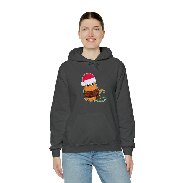 Christmas cat Unisex Heavy Blend™ Hooded Sweatshirt