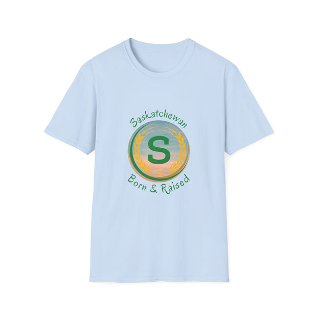 Saskatchewan Born & Raised Unisex Softstyle T-Shirt