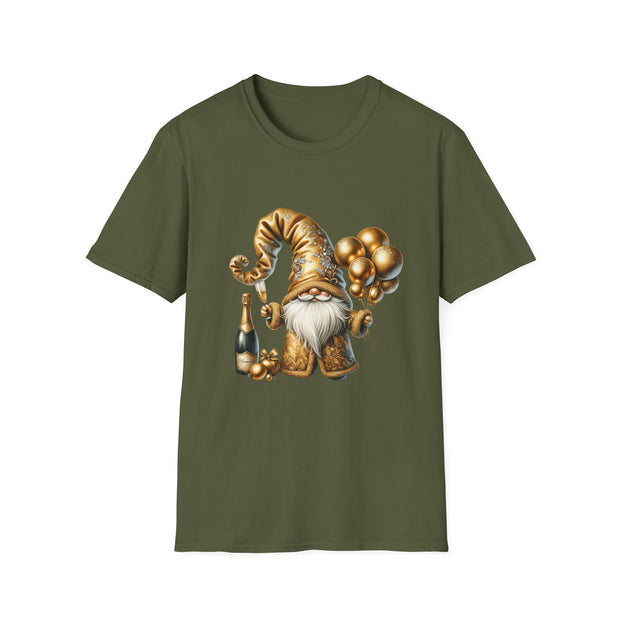 New Year Gnome Unisex Softstyle T-Shirt
