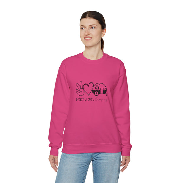 Peace Love Camping Unisex Heavy Blend™ Crewneck Sweatshirt