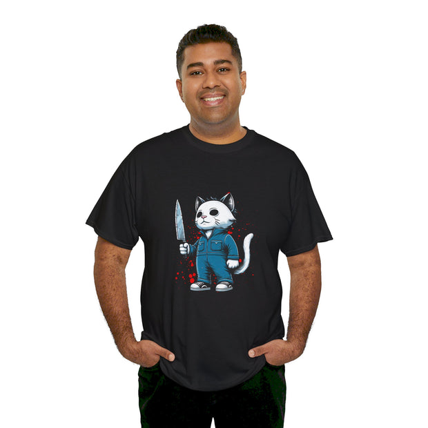 Horror Movie Cats Unisex Heavy Cotton Tee