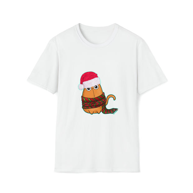 Christmas Cat Unisex Softstyle T-Shirt