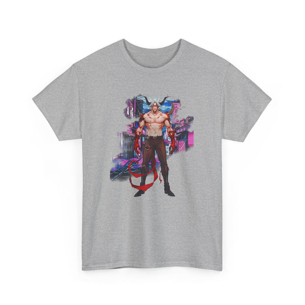 Anime Male Demon Unisex Heavy Cotton Tee