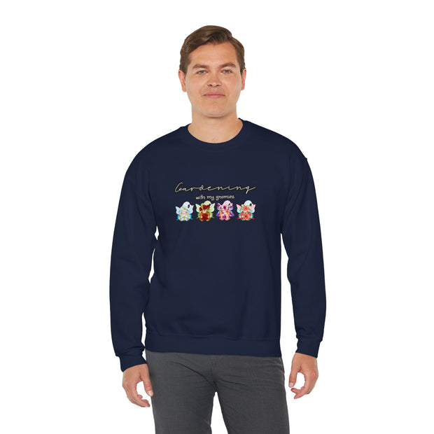 Gardening with my Gnomies Unisex Heavy Blend™ Crewneck Sweatshirt