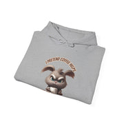 I Pretend that Coffee Helps Unisex Heavy Blend™ Hooded Sweatshirt