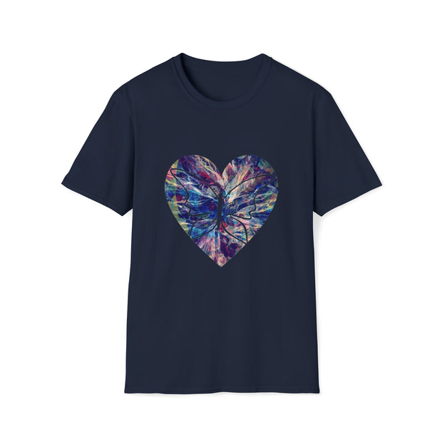 Heart Butterfly Unisex Softstyle T-Shirt
