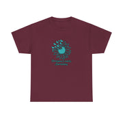 Ovarian Cancer Sunflower Unisex Heavy Cotton Tee