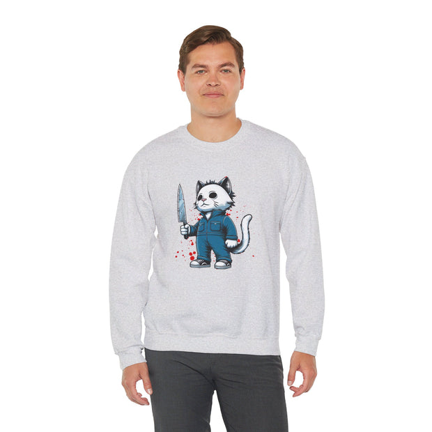 Horror Movie Cats Unisex Heavy Blend™ Crewneck Sweatshirt