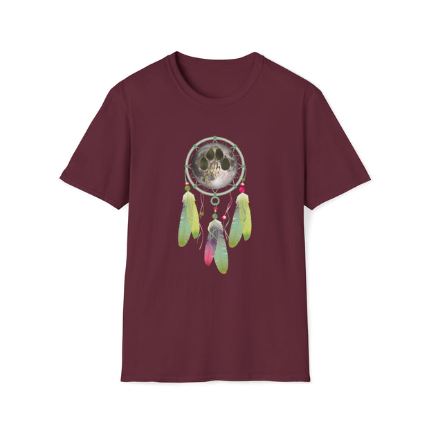 Wolf Dream catcher Unisex Softstyle T-Shirt