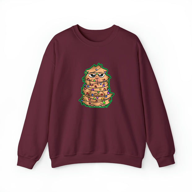Christmas cat Unisex Heavy Blend™ Crewneck Sweatshirt