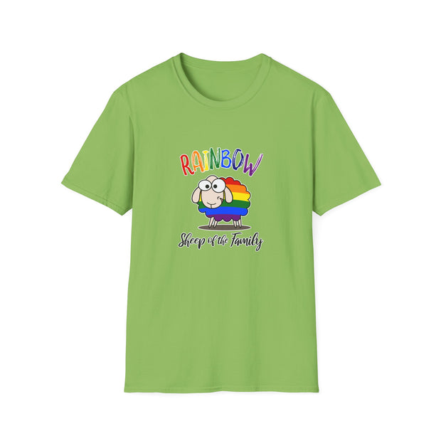 Rainbow Sheep Unisex Softstyle T-Shirt