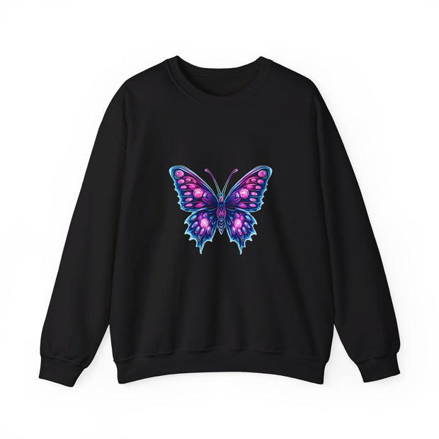 Neon Butterfly Unisex Heavy Blend™ Crewneck Sweatshirt