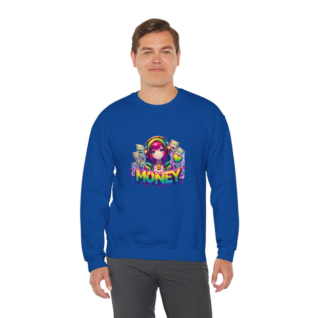 Graffiti Anime Girls Unisex Heavy Blend™ Crewneck Sweatshirt