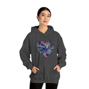 Heart Butterfly Unisex Heavy Blend™ Hooded Sweatshirt
