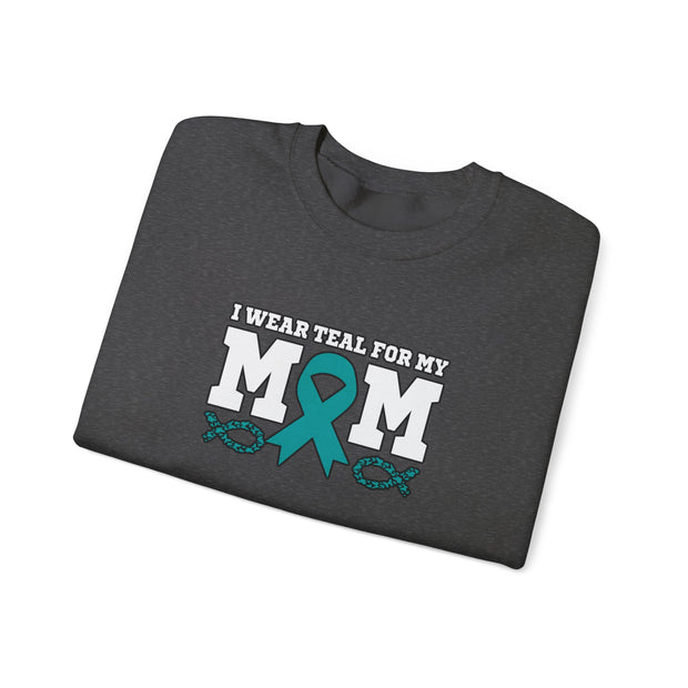 Teal for Mom Unisex Heavy Blend™ Crewneck Sweatshirt